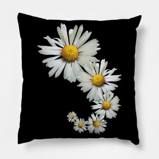 wonderful daisy flowers, blooming daisies, blooms Pillow