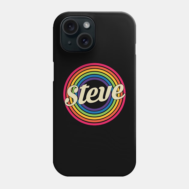 Steve - Retro Rainbow Style Phone Case by MaydenArt