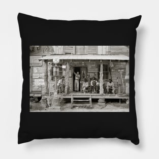 Carolina Country Store, 1939. Vintage Photo Pillow