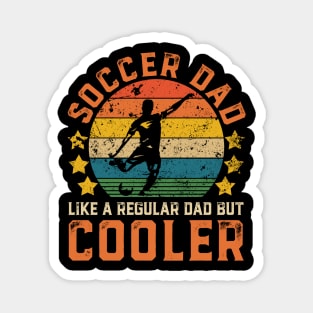 Soccer Dad Funny Vintage Soccer Player Father's Day Gift Magnet