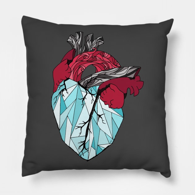 Heart of Glass Pillow by MellyLunaDesigns