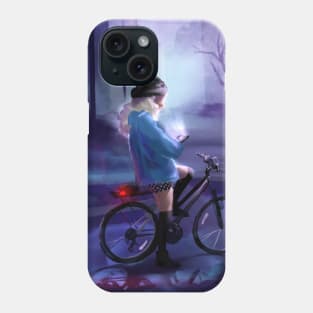 midnight bike ride Phone Case