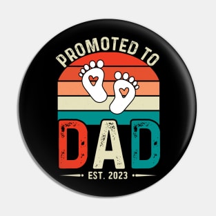 promoted to dad vintage since 2023 est 2023 Pin