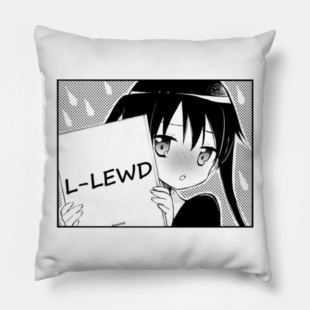 L-LEWD! Pillow by MemeShark