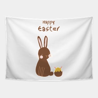 Happy easter with bunny Tapestry