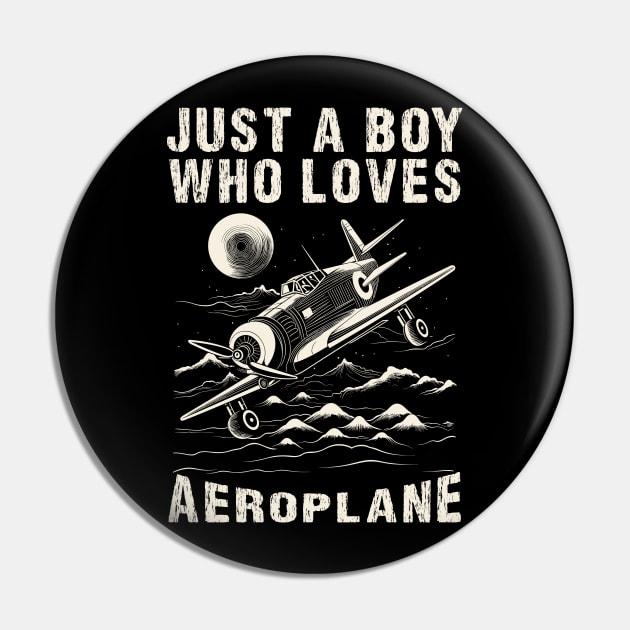 aeroplane Pin by Yopi