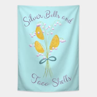 Silver Bells and Taco Shells Tapestry