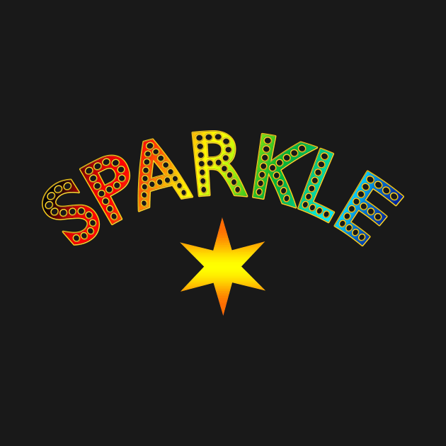 SPARKLE in a Cool Theater Font by Scarebaby