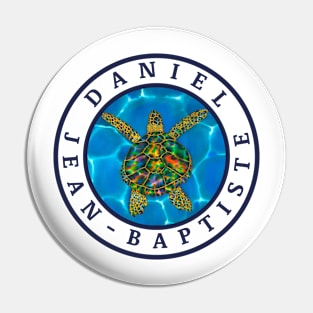 Black Opal Sea Turtle Pin