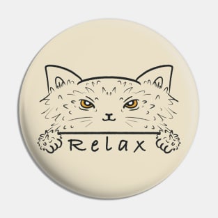 Cat relax Pin