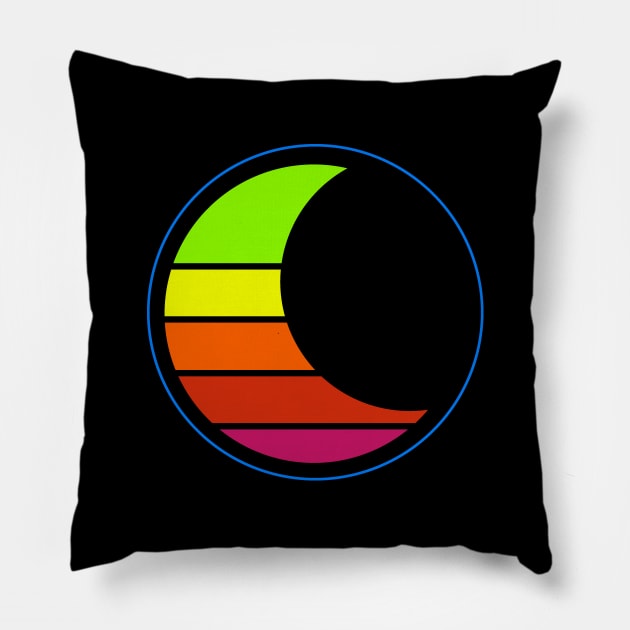 Vapor Moon Pillow by Durvin