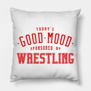 Good mood wrestling lettering - Wrestling Sport Design Pillow