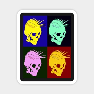 MPJJ Punk Skull Mohawk Magnet