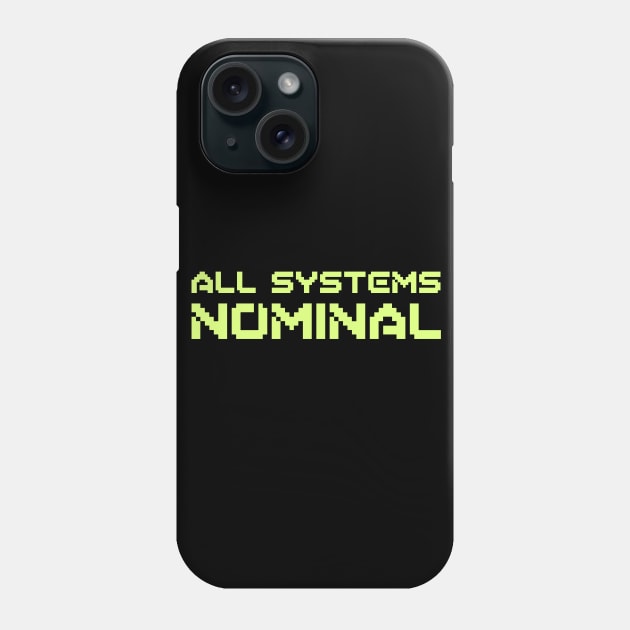 All Systems Nominal MWO Phone Case by hybridgothica