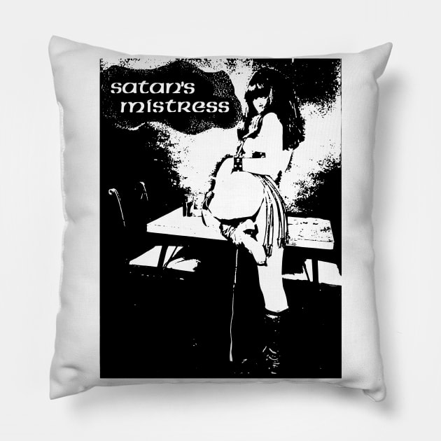 Satan's Mistress Pillow by TheCosmicTradingPost