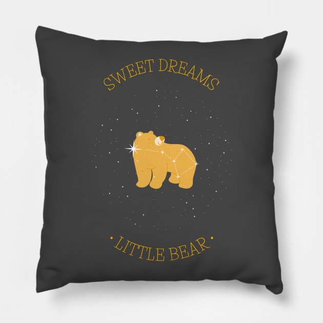 Little Bear Sweet Dreams Pillow by Tip Top Tee's