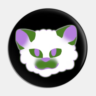 Genderqueer pride cat Pin