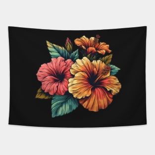 Glorious Hibiscus Flower Tapestry
