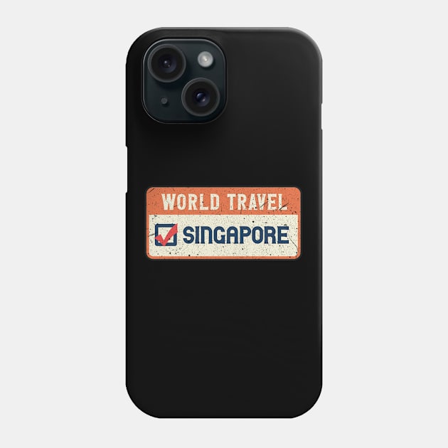 Singapore world travel Phone Case by SerenityByAlex