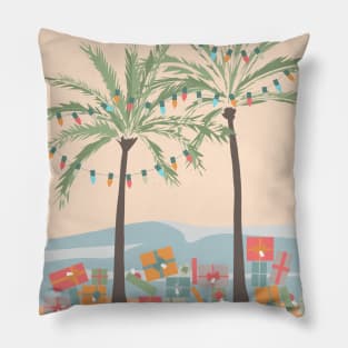 Christmas on the Beach Pillow