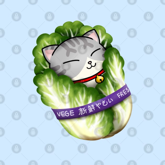 Cabbage Cat "Catbage" by Takeda_Art