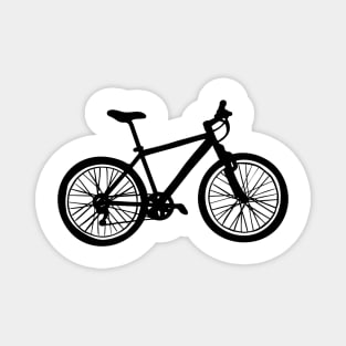 Simple hand drawn doodle of bicycle in black and white Magnet