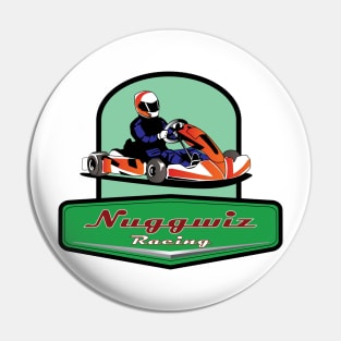 Nuggwiz Go Cart Logo Pin