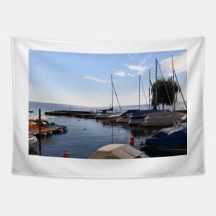 West Harbor of Hagnau - Lake Constance Tapestry