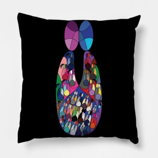 love and romance illustration Pillow