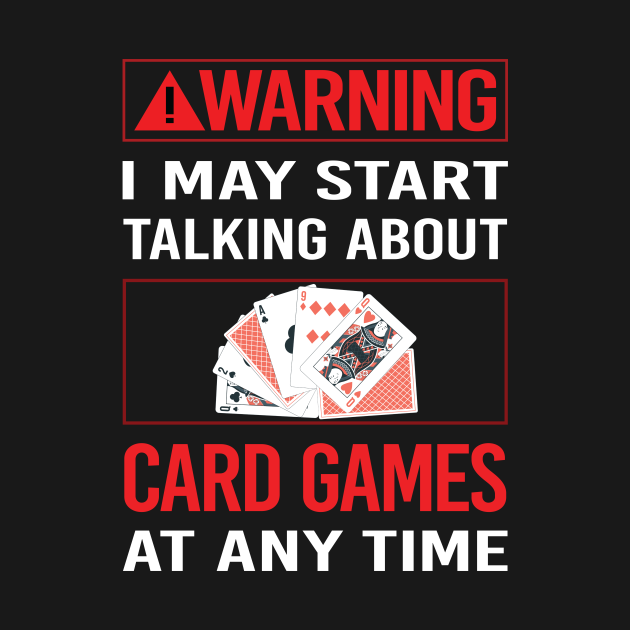 Discover Red Warning Card Games - Card Game - T-Shirt