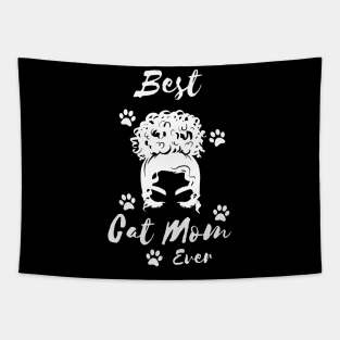 Best Cat Mom Ever Tapestry