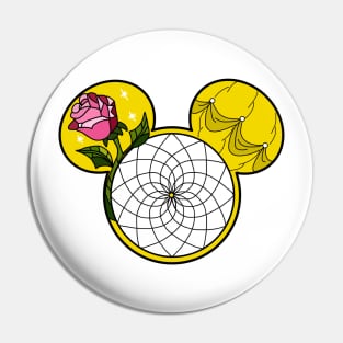 Enchanted Rose Dream Catcher Pin