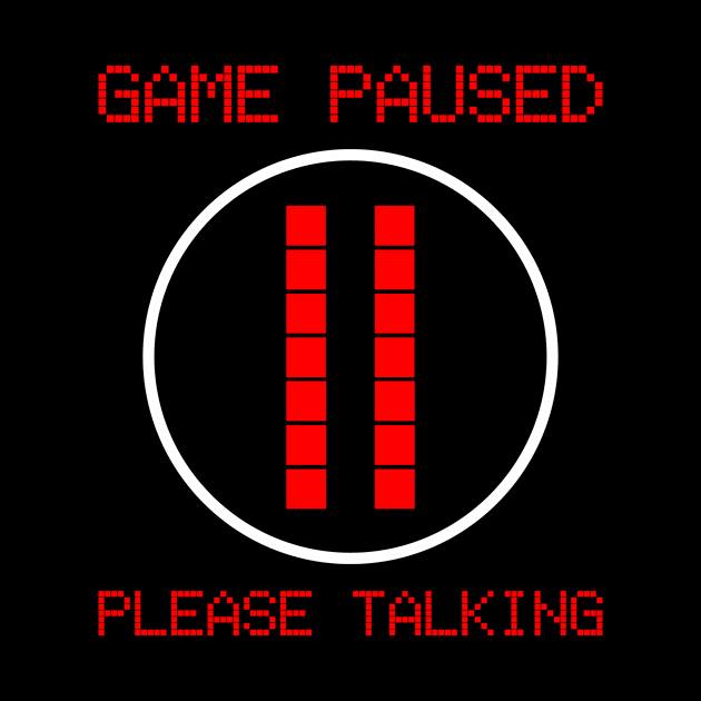 game paused talking by POS