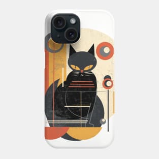 Mid century cat Phone Case