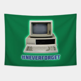 Throwback Computer #NeverForget by Basement Mastermind Tapestry