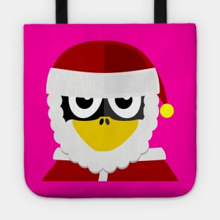 Penguin as Christmas Santa Tote