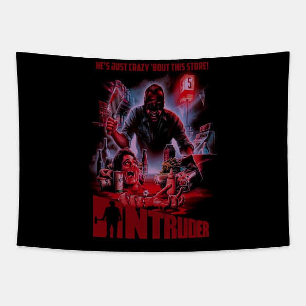 Intruder, Classic Horror, (Version 1) Tapestry by The Dark Vestiary