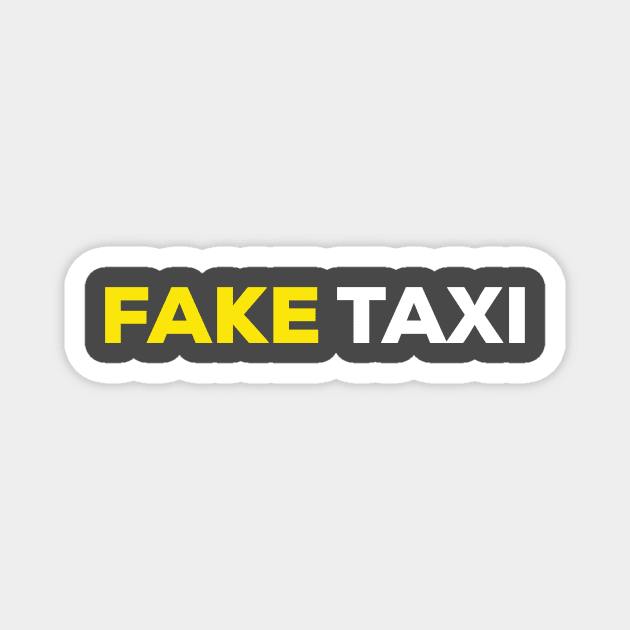 fake taxi tshirt Magnet by DavidAdel