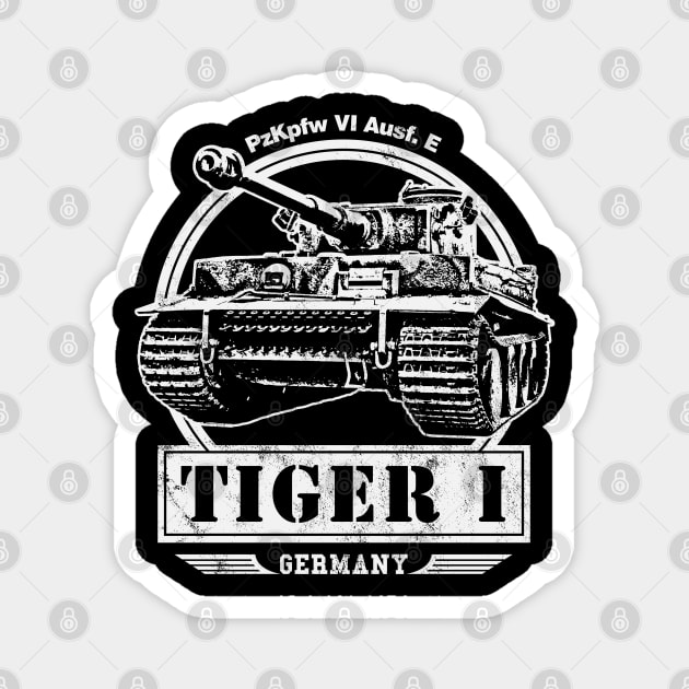 Tiger I - WW2 Tank Magnet by rycotokyo81