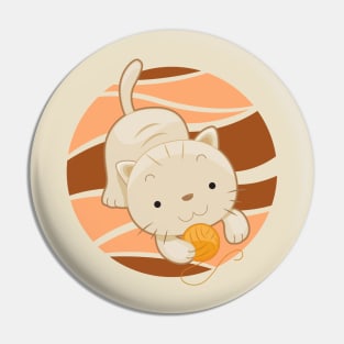 Cute cat cartoon Pin