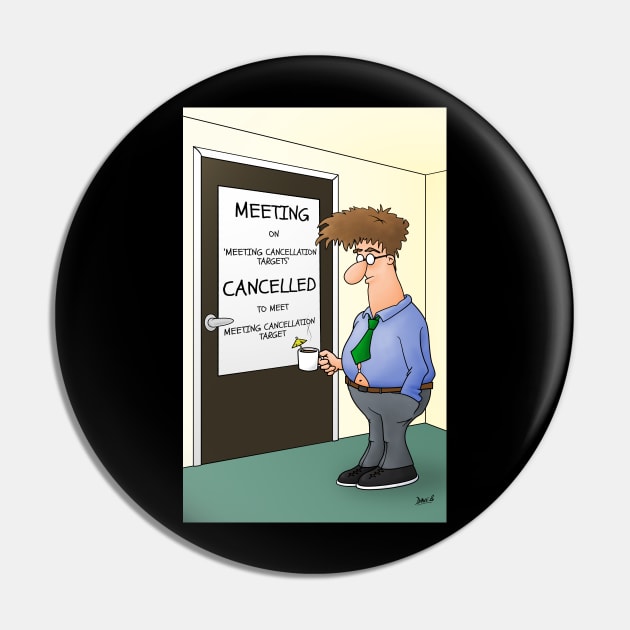 Office Bob - Meeting Cancelled Pin by belloon