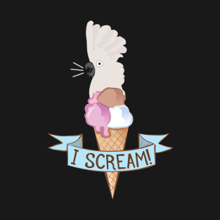 Umbrella Cockatoo Ice Cream Parrot T-Shirt