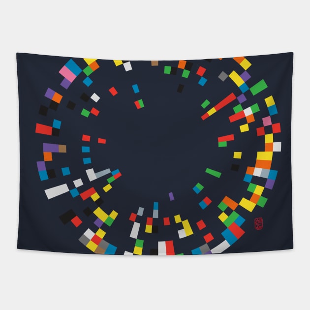 Rainbow Data! Tapestry by echopico