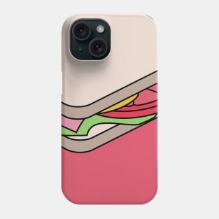 Unexploded Sandwich Diagram.  Graphic Artwork Phone Case