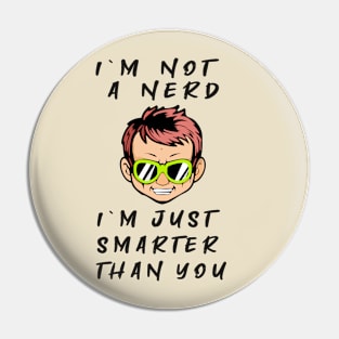 Nerd head or maybe not? Pin