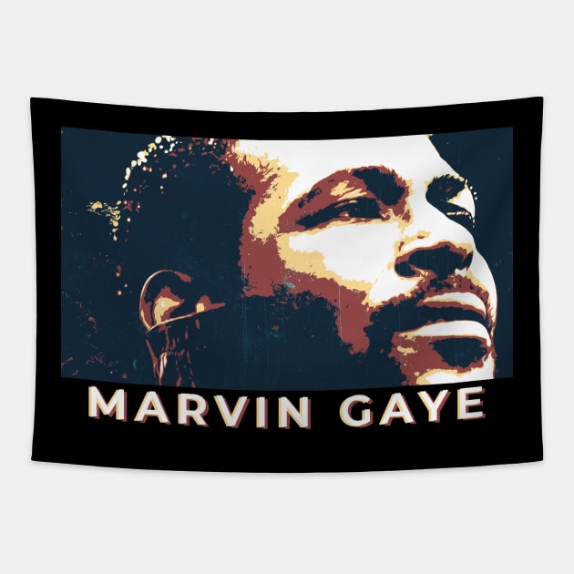 marvin gaye retro Tapestry by Thermul Bidean
