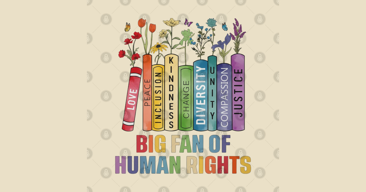 big fan of human rights vintage - Big Fan Of Human Rights Vintage - T ...