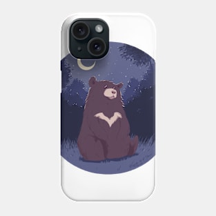 Night - Moon bear Phone Case
