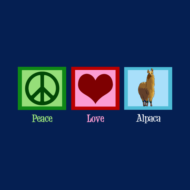 Peace Love Alpaca by epiclovedesigns