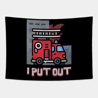 I Put Out - Firefighter Tapestry